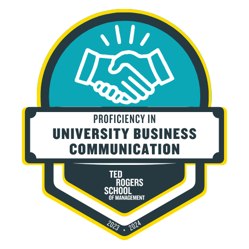 PASS Writing Badges  - V2 - Proficiency in University Business Communication
